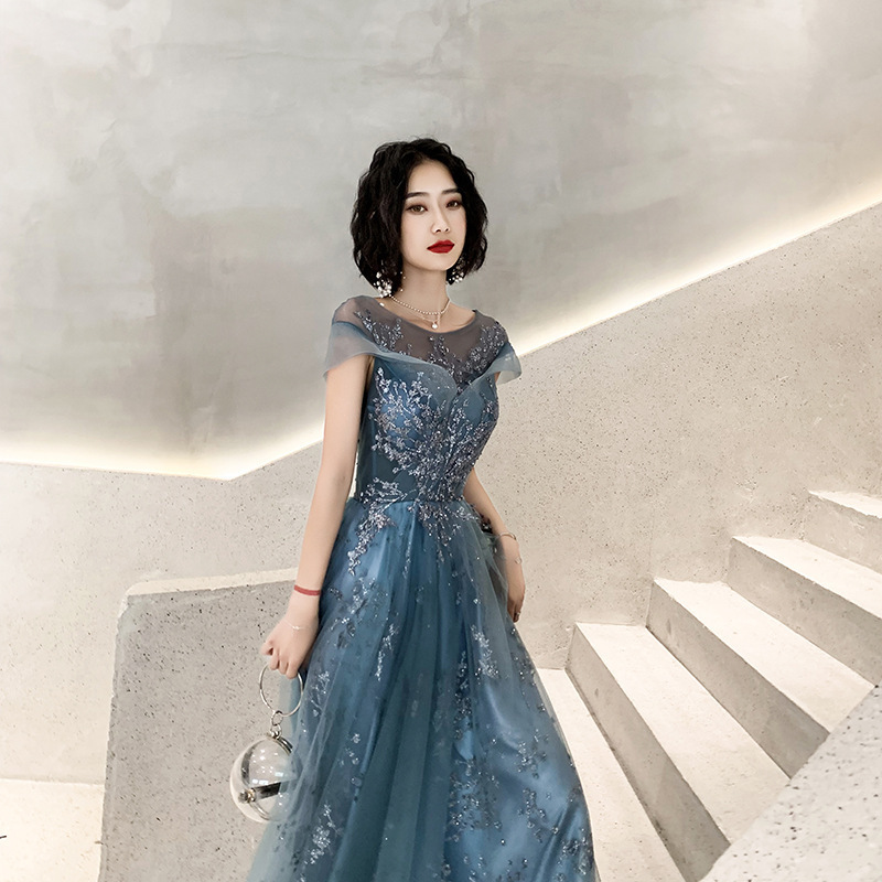 Long Gown for Wedding and Annual Meeting Hostess, Elegant 2026 New Model, Dreamy and Sophisticated Evening Dress for Banquets