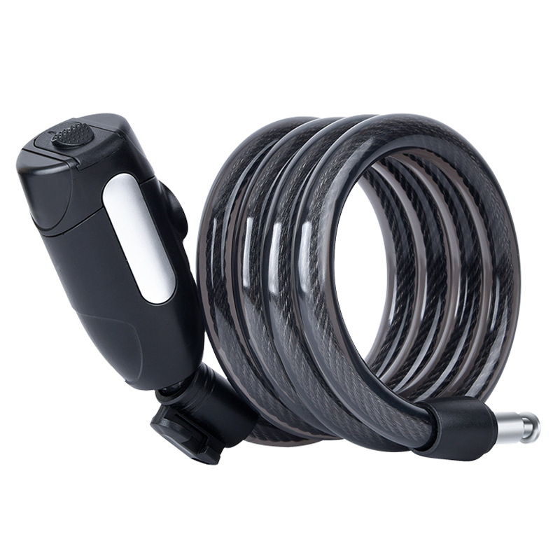 Cerradura de bicicleta portátil batería eléctrica coche barra de bloqueo bicicleta de montaña cerradura de la llave de la cerradura antirrobo alambre de acero bloqueo de la cadena