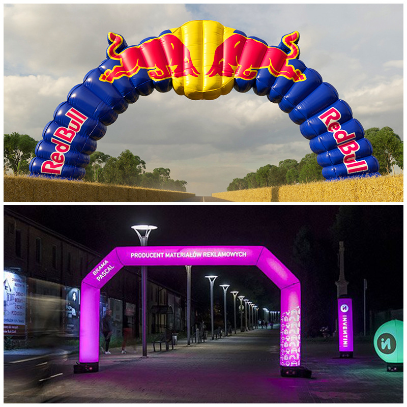 充气拱门气模源头厂家制作立柱气模开业彩虹门户外美陈帐篷气模