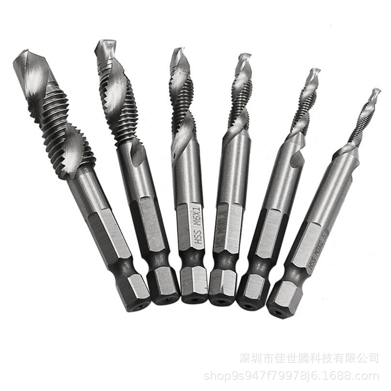 Taladro de perforación y roscado integrado grifo compuesto roscado taladro de acero de alta velocidad compuesto integrado grifo