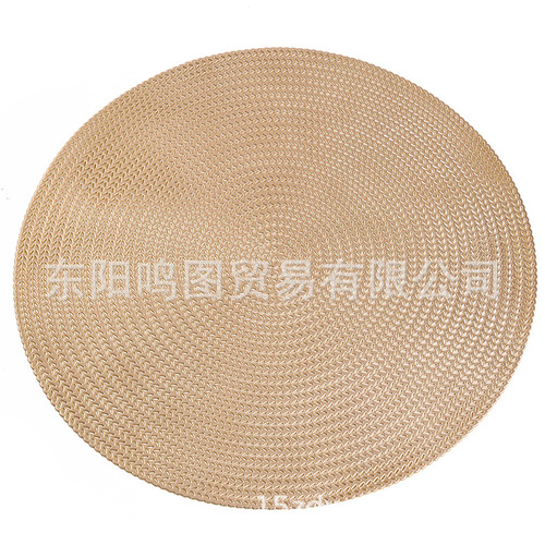 Amazon Creative Hollowed-out Patterned Dinner Mat PVC Leaf Patterned Dinner Mat Party Sample Room Decor Anti-slip Insulating Dinner Mat