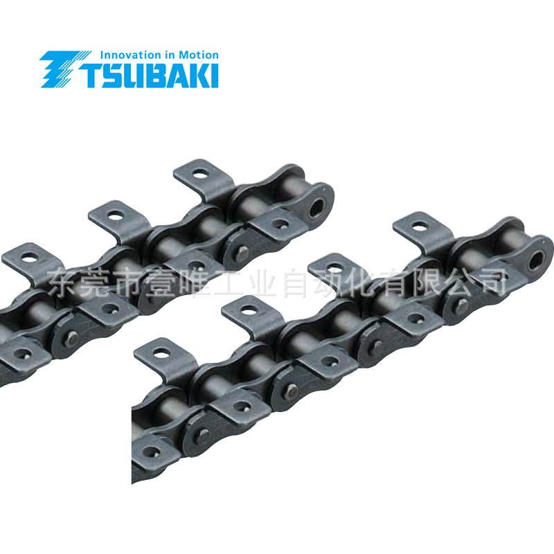 TSUBAKI原厂RS60-2LK1带双侧弯板单孔附件小型短节距滚子输送链条