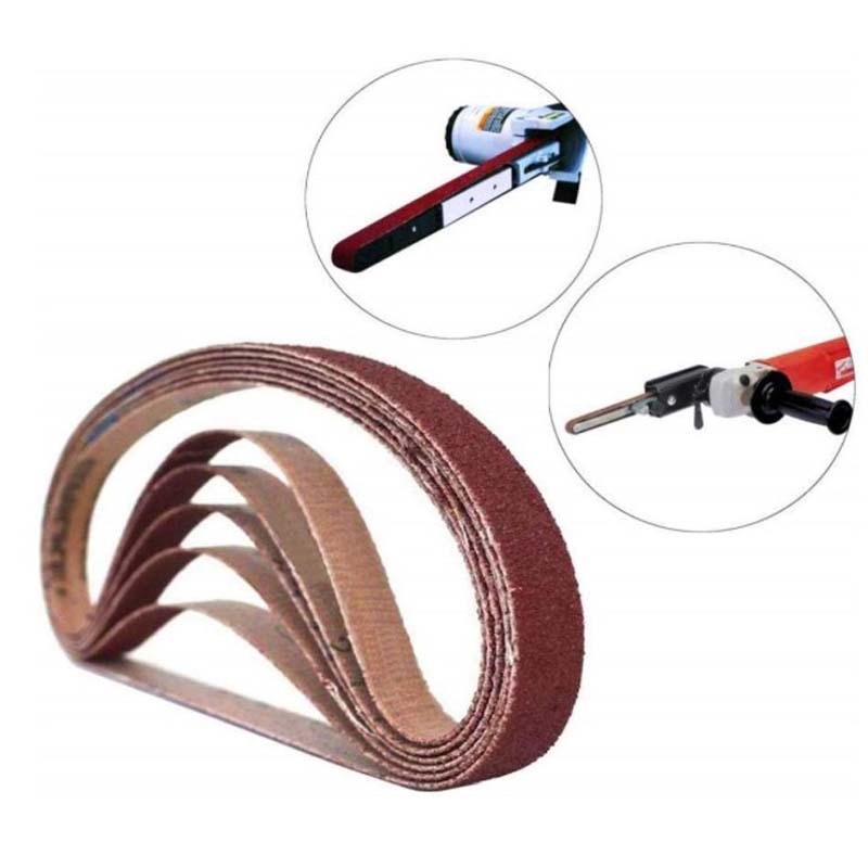 Lijadora de cinturón neumática pequeña 330X10 pequeña Lijadora de cinturón 520 X20 Cinturón de pulido de metal