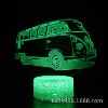 Train, fire tank, bus, LED colorful table lamp, touch creative night light, fire truck, 3D