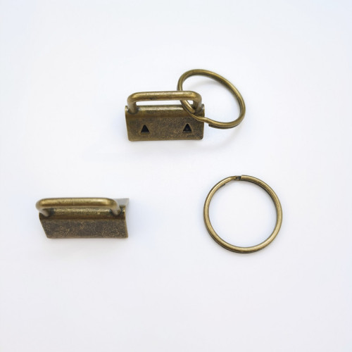 Long-term supply of 25mm tail clip luggage webbing belt clip tail clip metal hardware key ring embroidered felt hanging clip