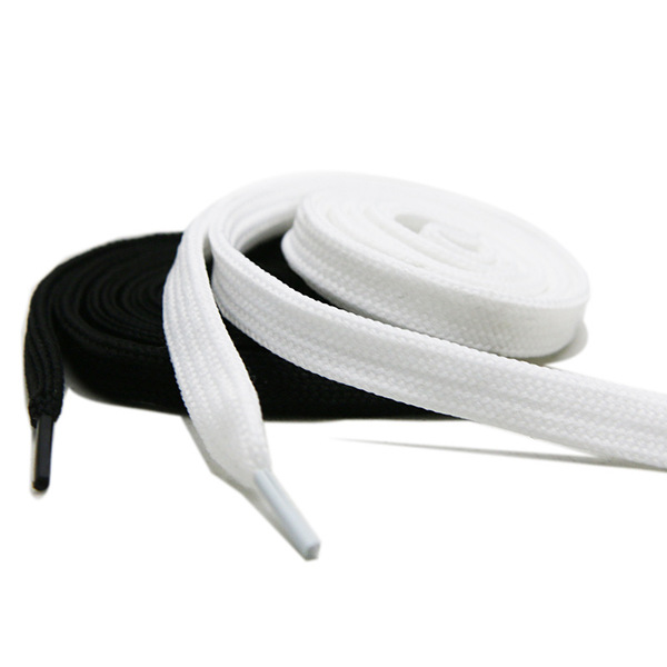 white black shoelaces
