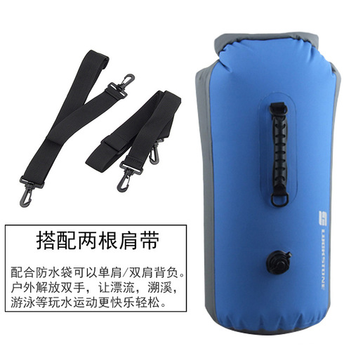 Wholesale PVC outdoor waterproof bag rafting backpack swimming bag inflatable shoulder waterproof bag bucket bag portable