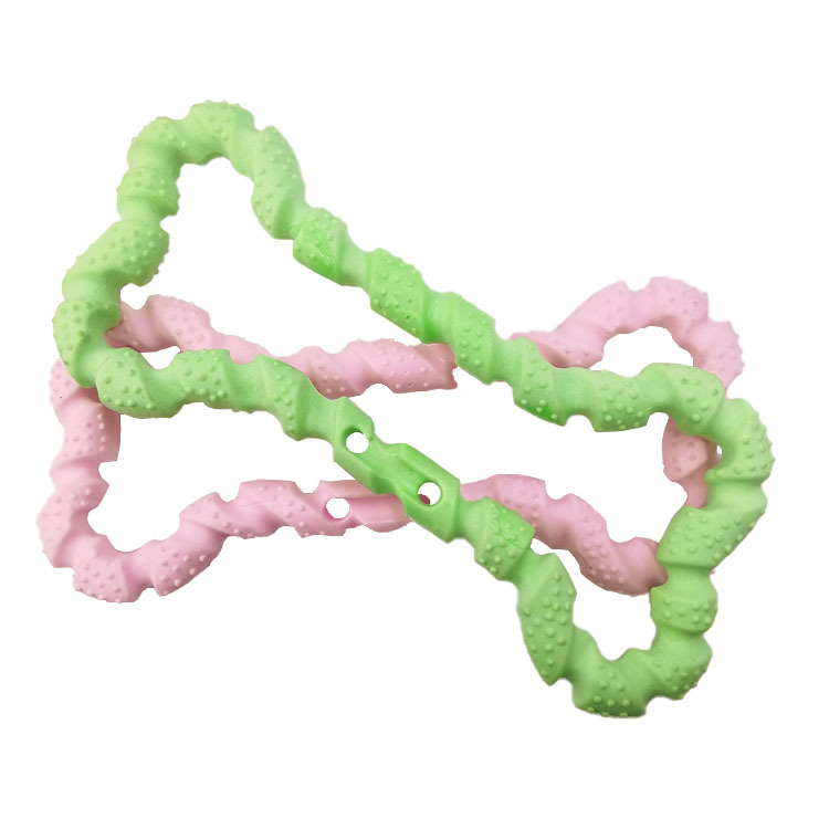 Fábrica al por mayor TPR espuma perro mordedura juguete leche sabor cuerda tirar anillo humano mascota interactivo mordedura-resistente juguete para mascotas