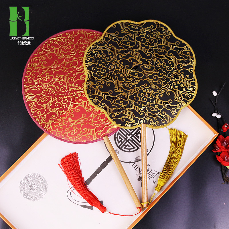 Fan de dama de honor al por mayor danza nuevo palacio chino personalizado semi-transparente Hanfu Fan Fan Fan Fan Personalizado