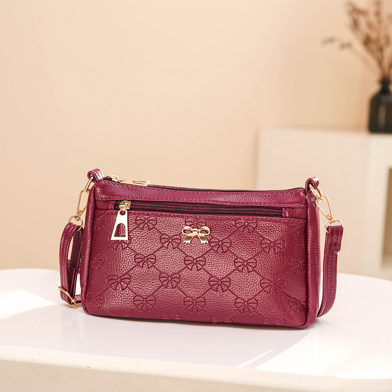 Yongxing Baima geantă din piele stil coreean la modă femei geantă cu un umăr crossbody geantă mică stradă stand alergare Jianghu mama geantă casual_voghion.com