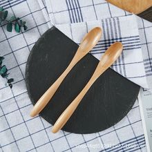 厂家直销创意木质搅拌勺 长柄果酱蜂蜜勺咖啡勺 原木小勺子木勺