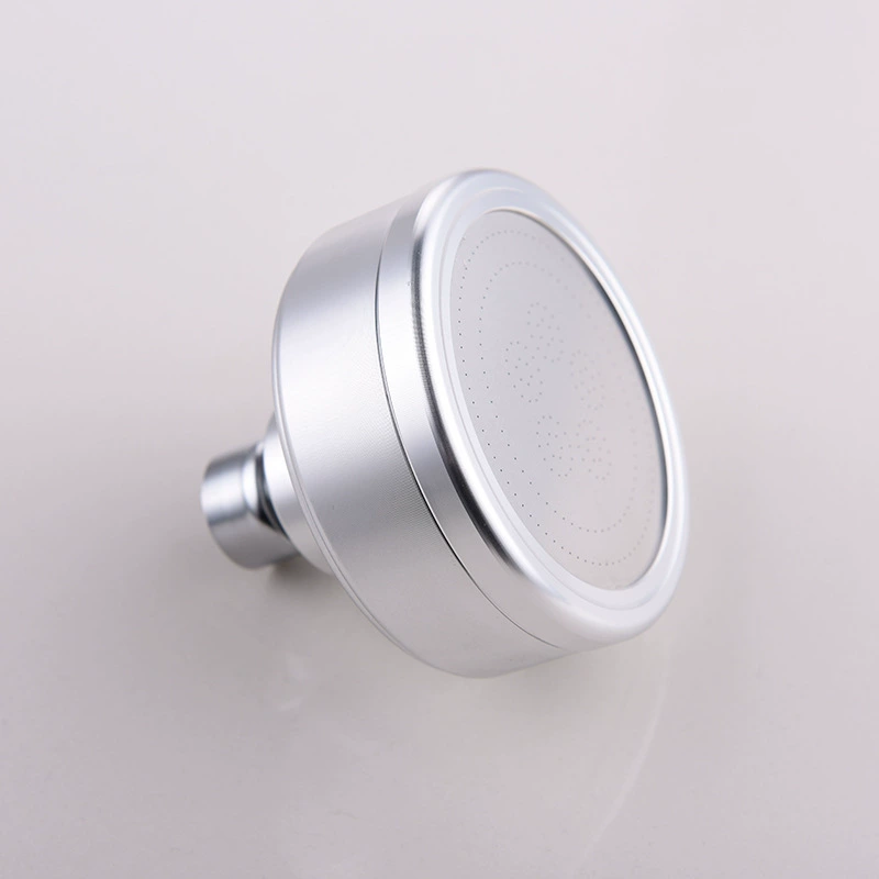 Space aluminum electroplating round supercharged small top spray shower head lotus shower head shower sip can wash ciencia