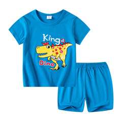 One piece drop-shipping children's short-sleeved suit cartoon boy shorts girls half-sleeved 2-6 years old baby T-shirt summer wholesale