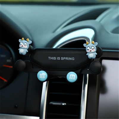 mobile phone holder creative car – Car phone holder - blue-deer