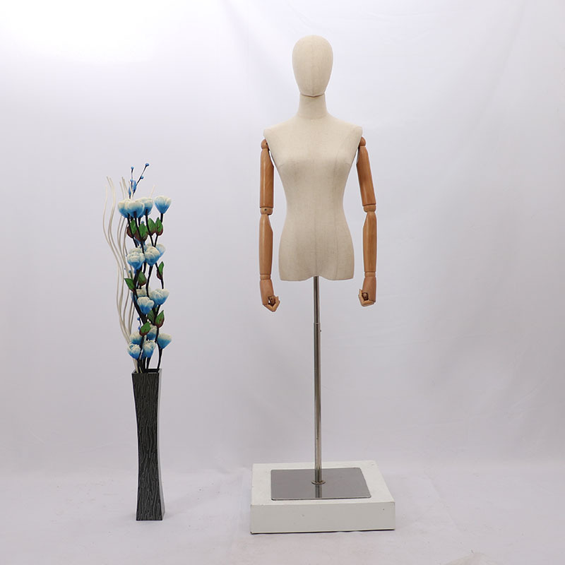 Maniquí de escaparate para tienda de ropa, maniquí femenino de medio cuerpo, maniquí de exhibición, maniquí de enseñanza, maniquí femenino para ropa, modelo de busto pequeño.