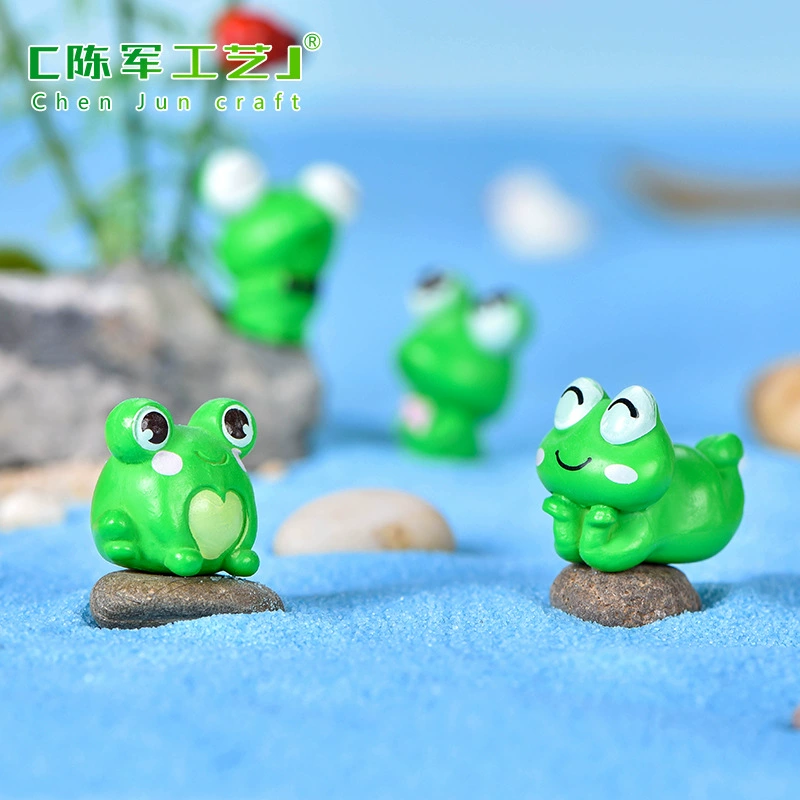 Король лягушка Guowei пейзаж DIY бонсай украшения ПВХ пластик небольшие украшения Садоводство Пейзаж украшения милые животные