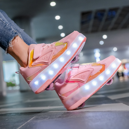 Cross-border Amazon sourced LED sneakers for children, ultra-light automatic lighting shoes, unisex casual sneakers with lights