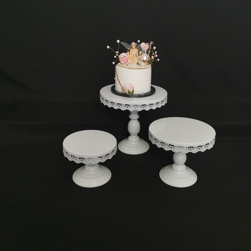 Tabla de postres decorativa estante de exhibición de postres pastel bandeja de comida fría mesa de té estante de pastel rack de té de la tarde