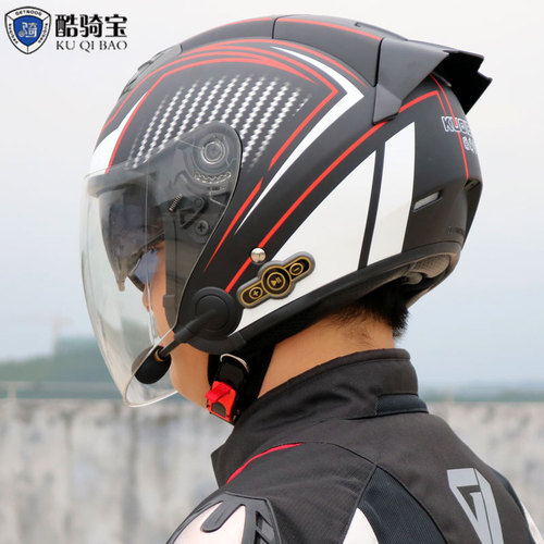 Coolqibao electric motorcycle smart Bluetooth helmet Four-season motorcycle sun protection half helmet cross-border