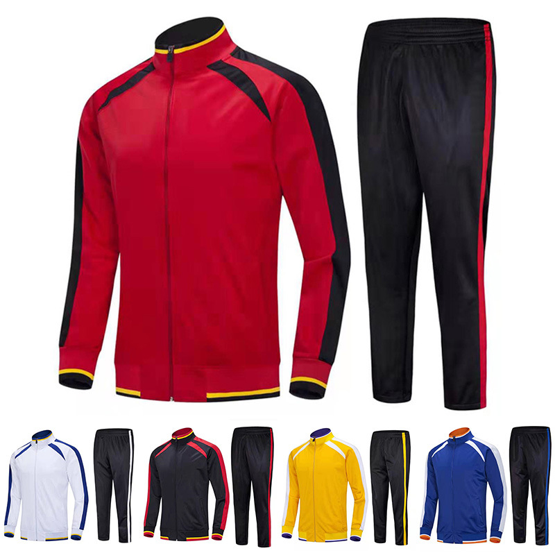 Pakaian olahraga kasual lengan panjang, seragam sepak bola, seragam latihan, jaket, seragam bulu tangkis, seragam musim gugur dan musim dingin anak-anak berlapis bulu yang dibuat khusus