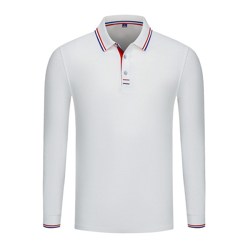 Camisa POLO de manga larga de algodón Island con LOGO bordado personalizado, ropa de trabajo para otoño e invierno, ropa de trabajo hecha a medida, camiseta con cuello.