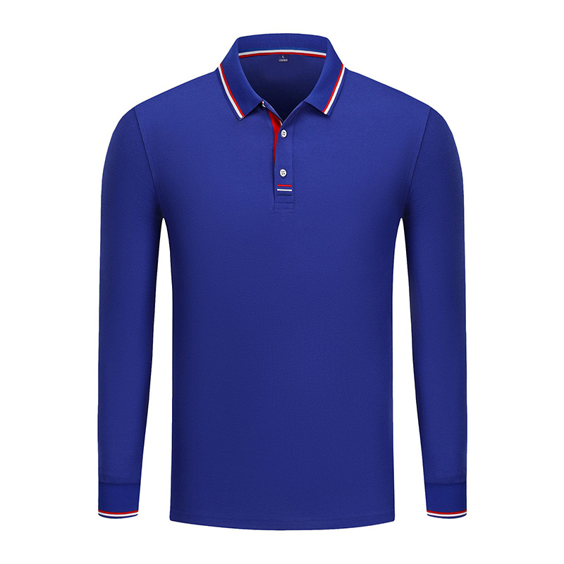 Camisa POLO de manga larga de algodón Island con LOGO bordado personalizado, ropa de trabajo para otoño e invierno, ropa de trabajo hecha a medida, camiseta con cuello.