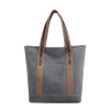 Shopping bag, one-shoulder bag with zipper, shoulder bag, universal cloth bag for leisure, Korean style