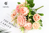 Nordic 7 fork hiog rose wedding photography with simulation roses wedding bouquets home decoration flower art