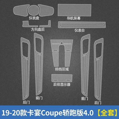 Automotive Film | 911 Pa Lamela central control - invisible-transparent-19-20-cayenne-coupe-sedan-version-40-full-set