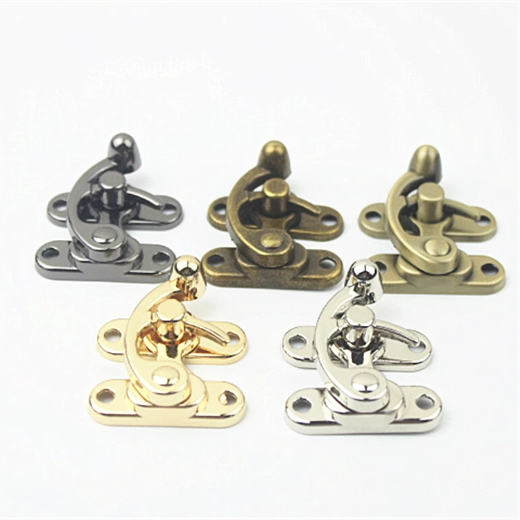 Камера кожа фурнитура Аксессуары бронзовая деревянная коробка подарочная коробка литье под давлением замок Рог замок собака зуб крюк замок