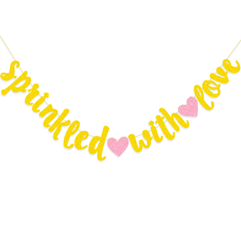 DFQ388 사랑 반짝이 꽃을 뿌렸다