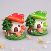 Jewelry with accessories with clove mushrooms, resin, mushroom house, micro landscape