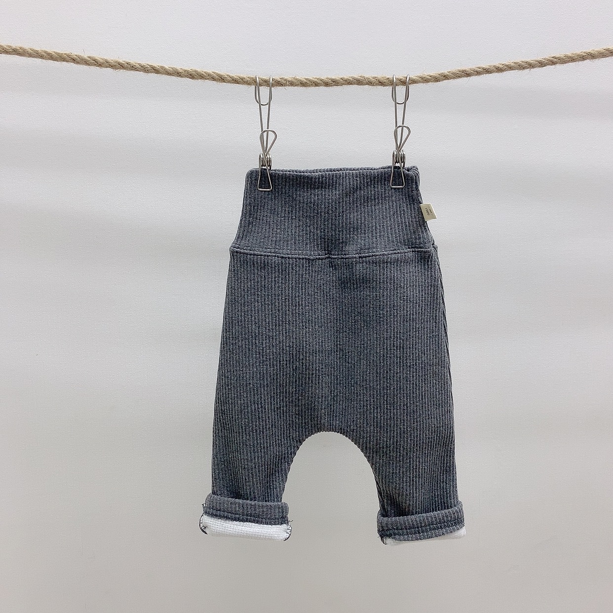 Polainas para niños Bebé Ropa de otoño e invierno ropa para niños coreanos bebé cintura alta polainas forradas de lana pantalones largos para bebés masculinos y femeninos