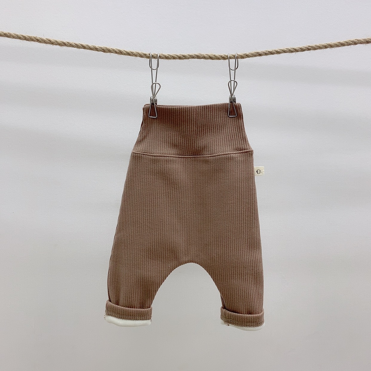 Polainas para niños Bebé Ropa de otoño e invierno ropa para niños coreanos bebé cintura alta polainas forradas de lana pantalones largos para bebés masculinos y femeninos