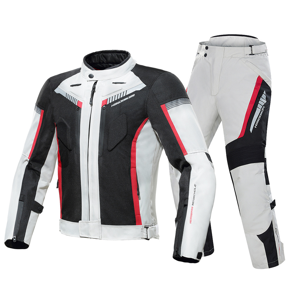 Ropa de Motociclismo para las Cuatro Estaciones, Chaqueta Impermeable y Cálida para Motociclistas, Ropa de Carreras de Bicicleta de Montaña Todoterreno