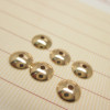 Accessory, glossy universal beads handmade, wholesale, 14 carat, golden color