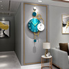 Fashionable creative decorations for living room, Scandinavian wall watch, light luxury style, simple and elegant design