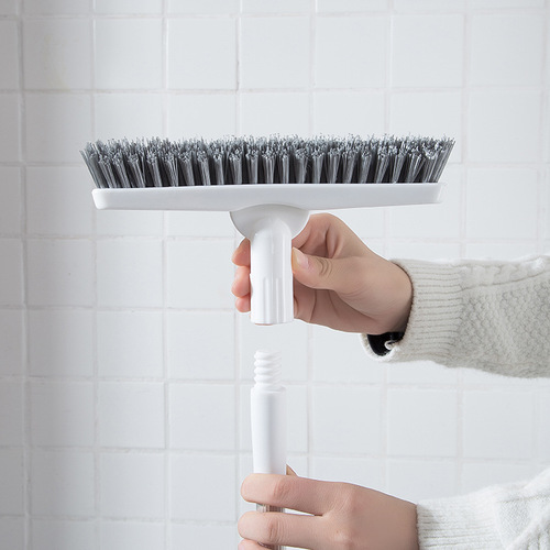 Bathroom floor brush, bathroom brush, hard long handle household toilet brush, cleaning brush, tile gap floor brush
