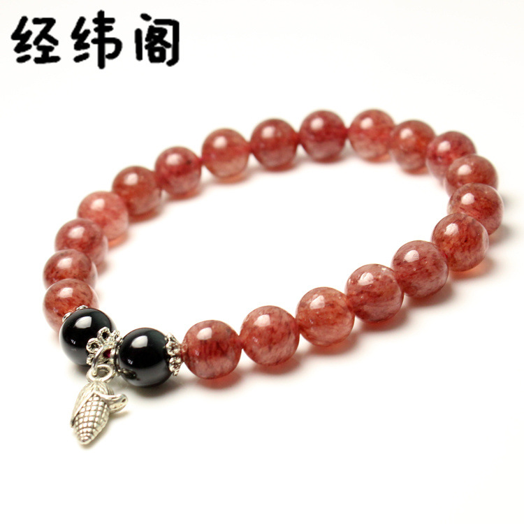 fuchsia crystal bracelet