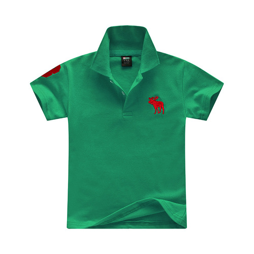 Children's summer lapel T-shirt boys and girls pure cotton polo shirt short-sleeved children's half-sleeved baby casual top