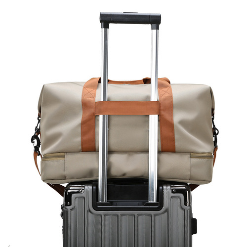 Cross-border travel bag Korean version hand-held short trip travel luggage bag large capacity lightweight dry-wet separation sports fitness bag