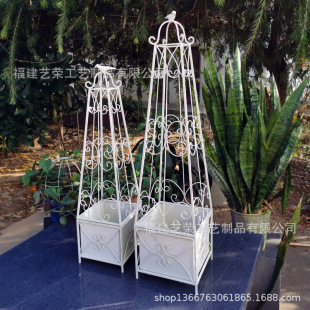 Gardening potted flower stand wrought iron stand tapered flower stand flower stand clematis three-dimensional climbing stand manufacturers