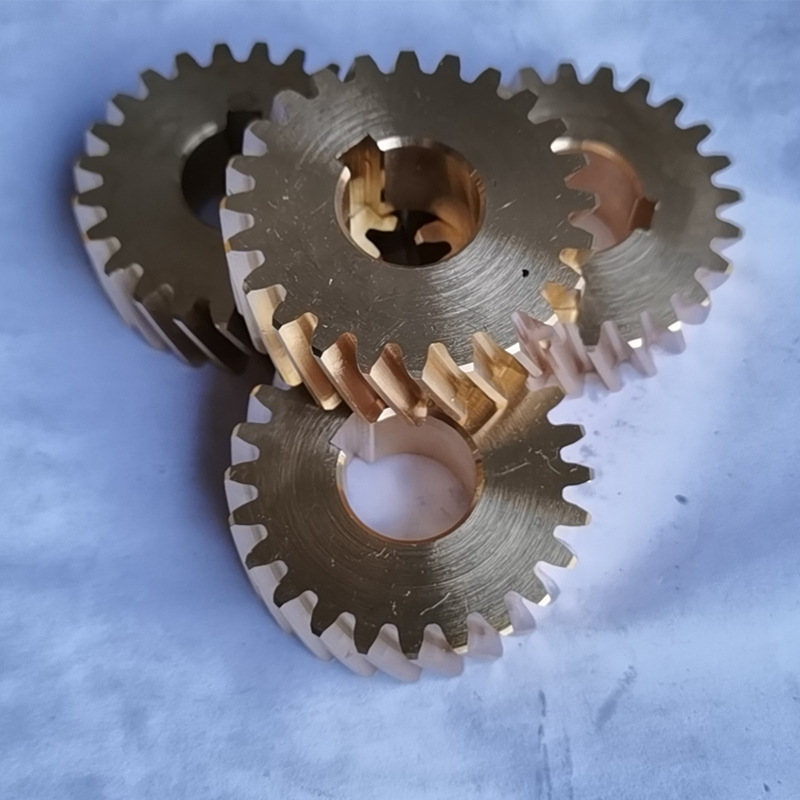 厂家批发精密金属铜斜同步齿轮耐磨直齿斜齿轮工业同步传动齿轮