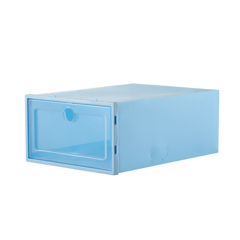 Caja de zapatos de almacenamiento engrosada Almacenamiento de escritorio transparente caja de zapatos engrosada caja de zapatos extra grande dormitorio almacenamiento Flip caja de zapatos transparente