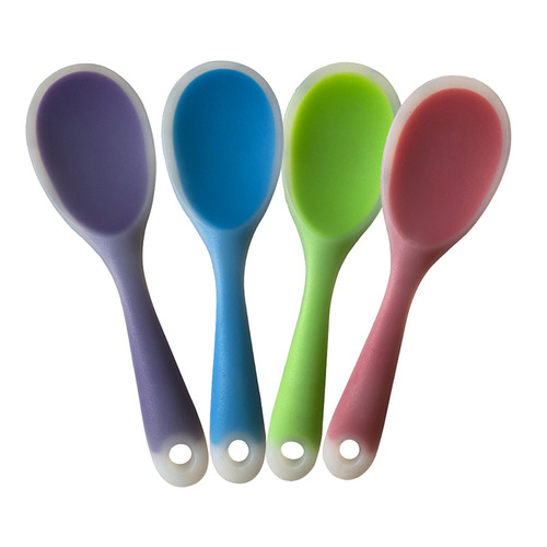 Factory silicone rice spoon rice cooker rice spoon food grade silicone rice spoon non stick silicone rice spoon wholesale