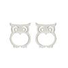 Earrings, cute brand rabbit stainless steel, Korean style, simple and elegant design, cat, owl