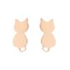 Earrings, cute brand rabbit stainless steel, Korean style, simple and elegant design, cat, owl