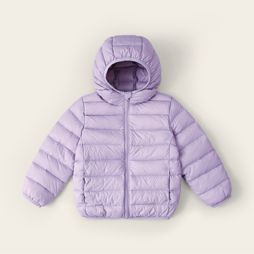 Winter clothing for boys and girls, lightweight down jackets for children, suitable for both small and large children, hooded children's jackets, thick and warm outerwear, wholesale