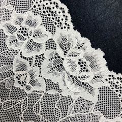 Lace edge nylon elastic lace trim with large flower pattern for underwear and pajamas, wholesale fashion accessories