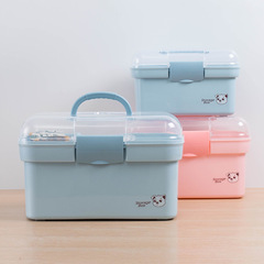 Household Medical Kit Home Edition Dormitory Student Medical Box Small Medical Box First Aid Kit Medication Storage Box